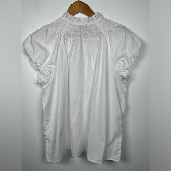 NWT J.CREW Size XXS, XL, XXL Smocked-neck top White - Picture 10 of 15